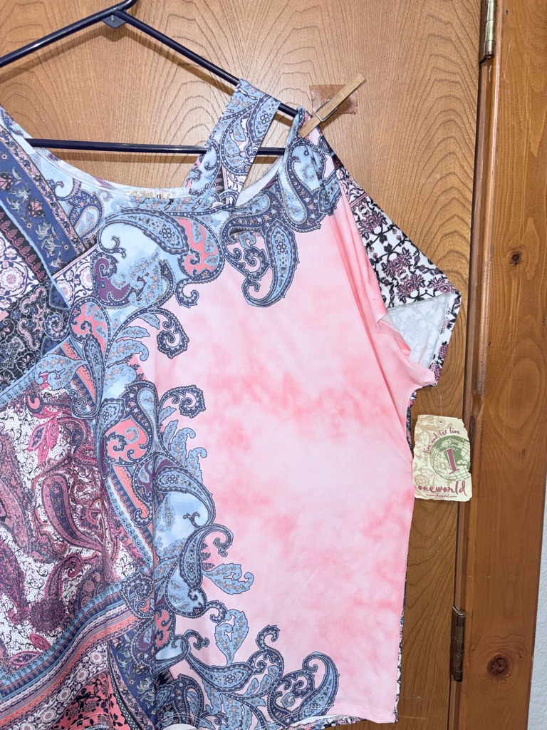 One World Pink Tie-Dye Tunic Oversized — image 2 of 7